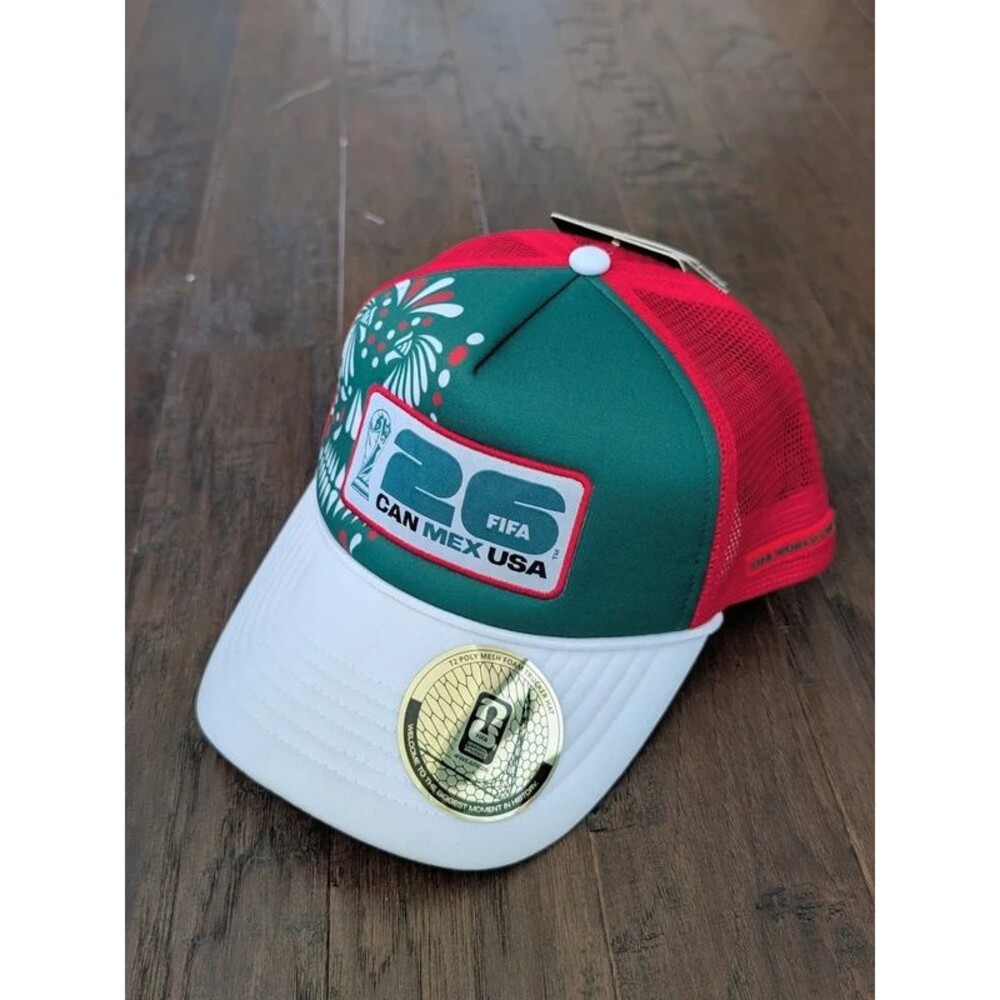 Official FIFA Mexico Men's Trucker Hat Mesh Back Adjustable Cap